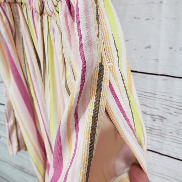 Old Navy New Women's Pink Striped Halter Pockets Romper Size Small - Picture 6 of 13
